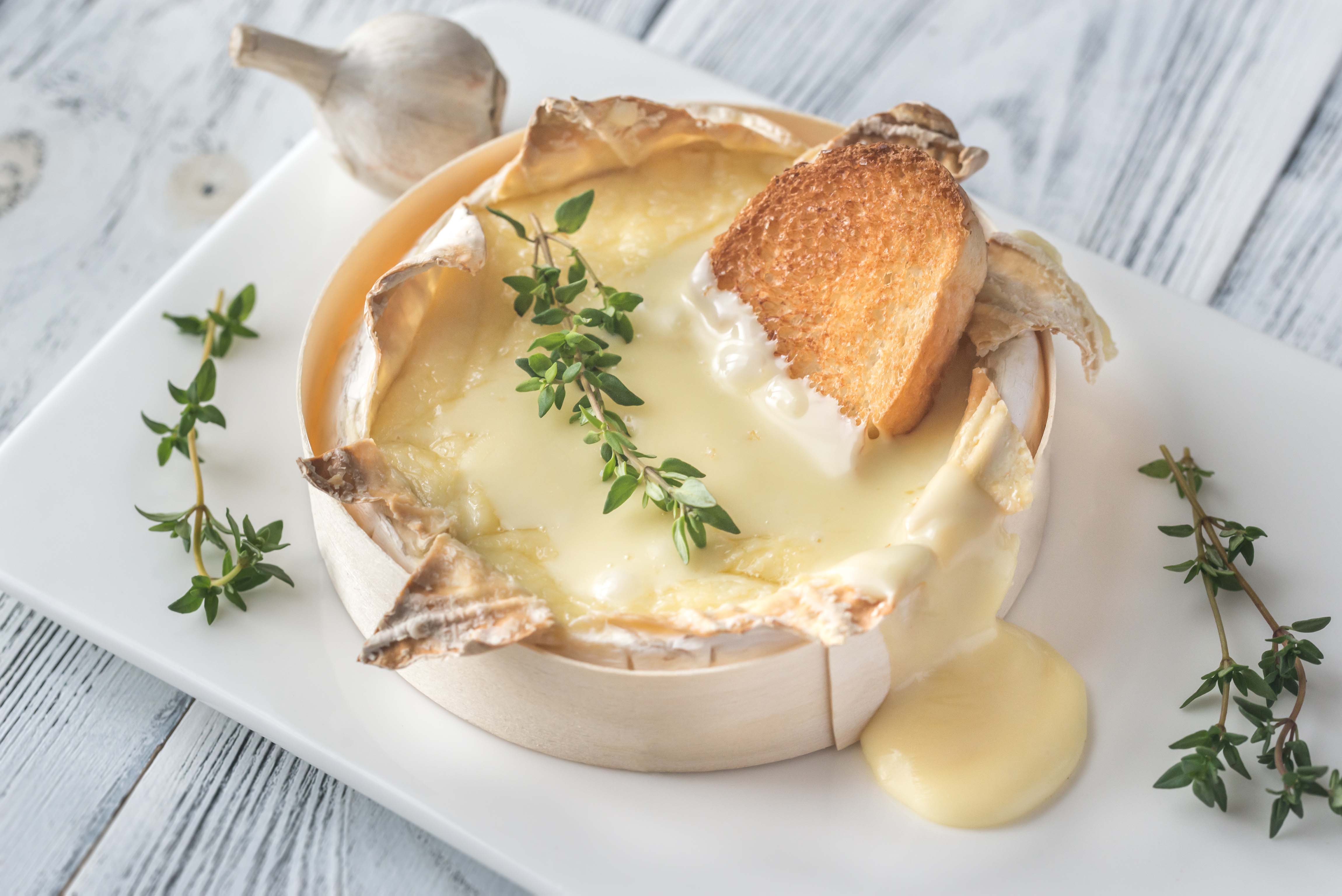 3 comidas con queso Camembert
